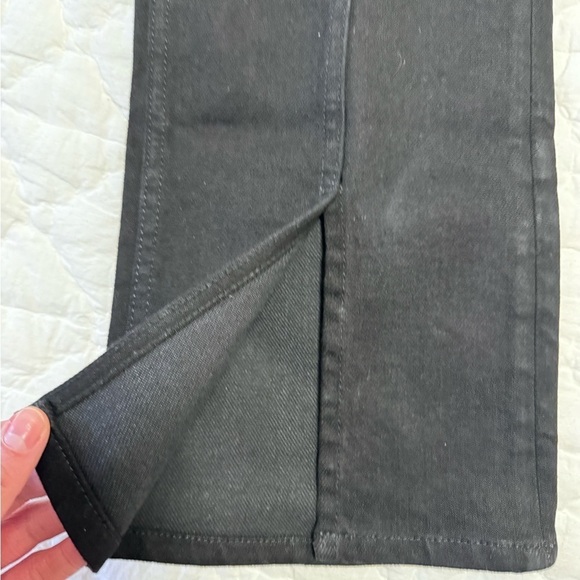 NWT MAJE High Waisted Black Jeans With Split at the Front Size Small - Picture 9 of 12